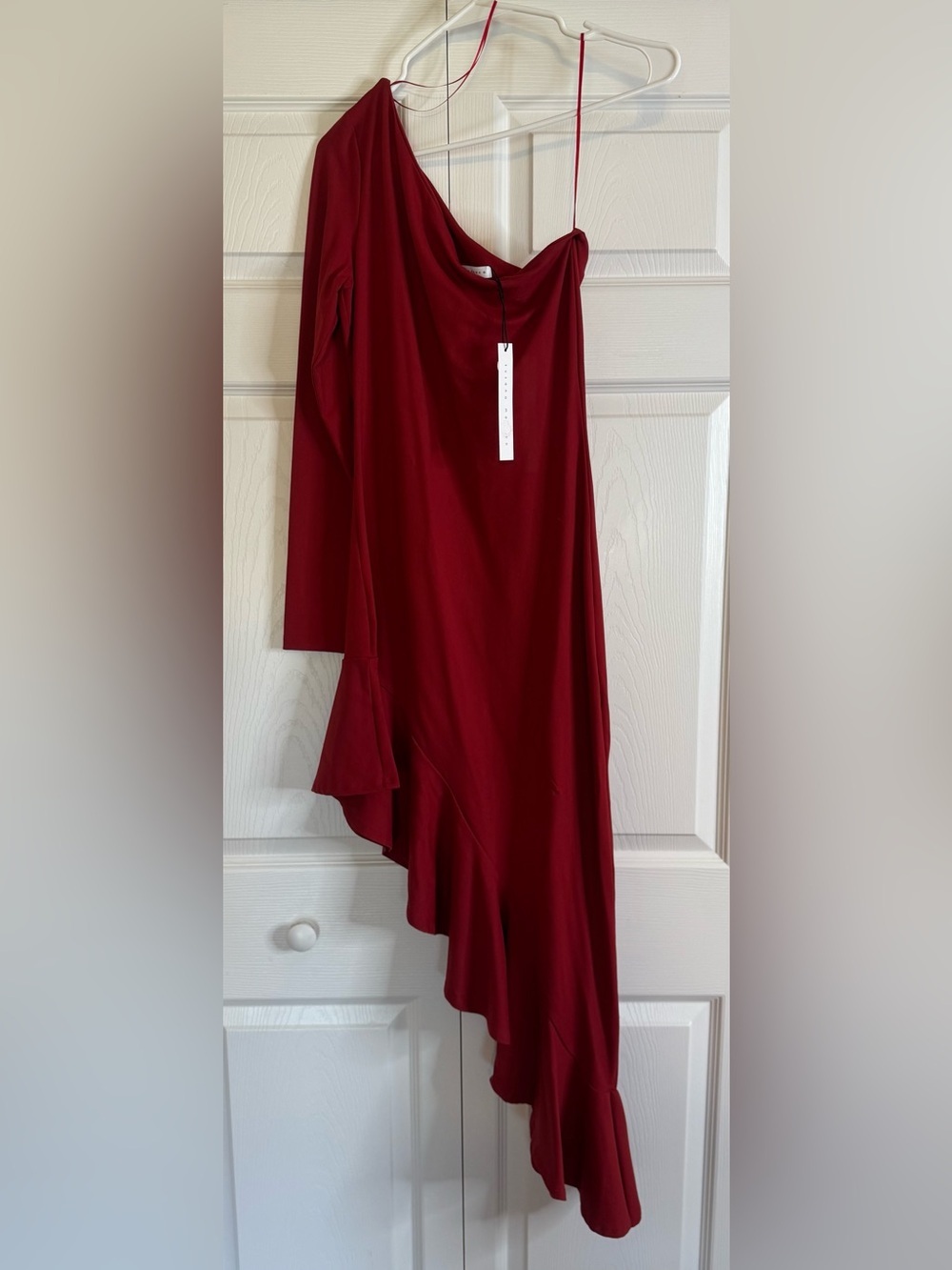 Susana Monaco One-Shoulder Asymmetrical Dress in Berries Size M NWT - Picture 6 of 9